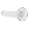 Real Rock Crystal Gode Transparent Crystalo 12 x 3cm